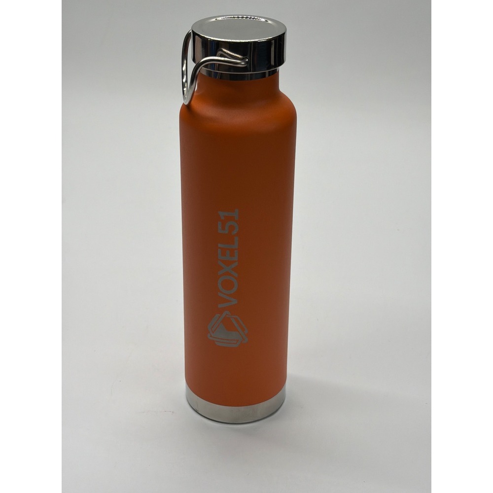 Voxel51 Insulated Stainless Steel Water Bottle Orange Matte 1625-85OR Carry Loop